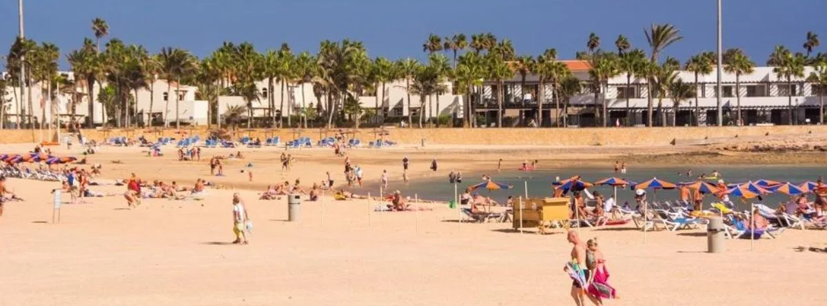 Caleta de Fuste Beach in Fuerteventura