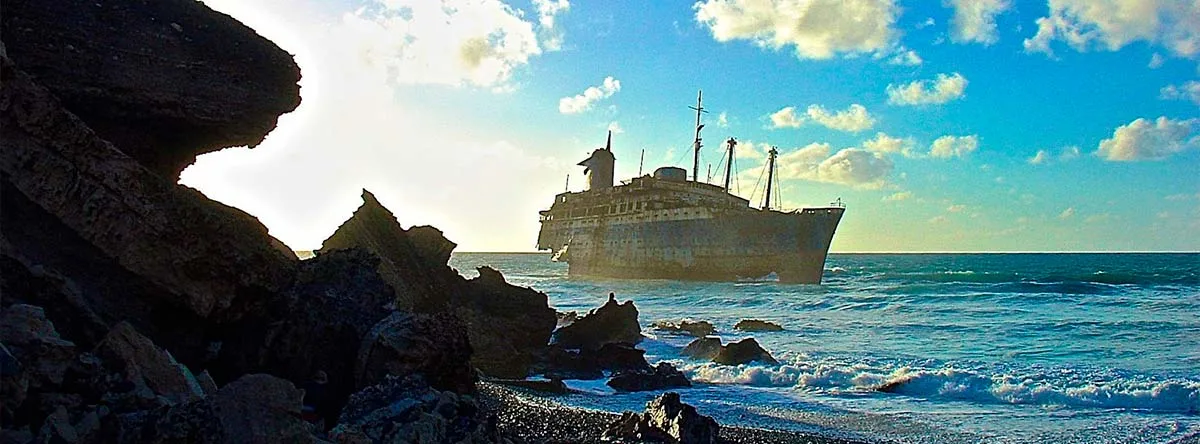 Strand Garcey Fuerteventura Schiffswrack