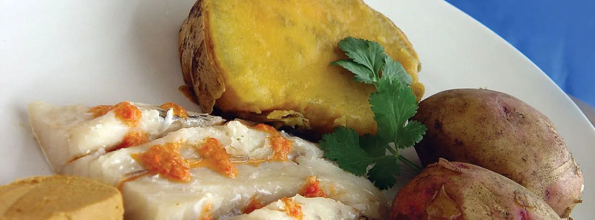 Traditional Canarian cuisine sancocho