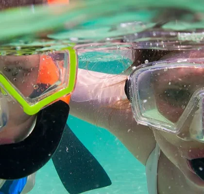 Snorkeling with children in Fuerteventura