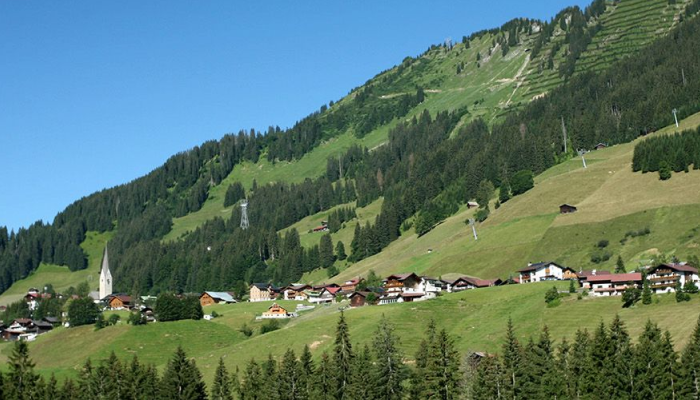 invierno en los Alpes austriacos