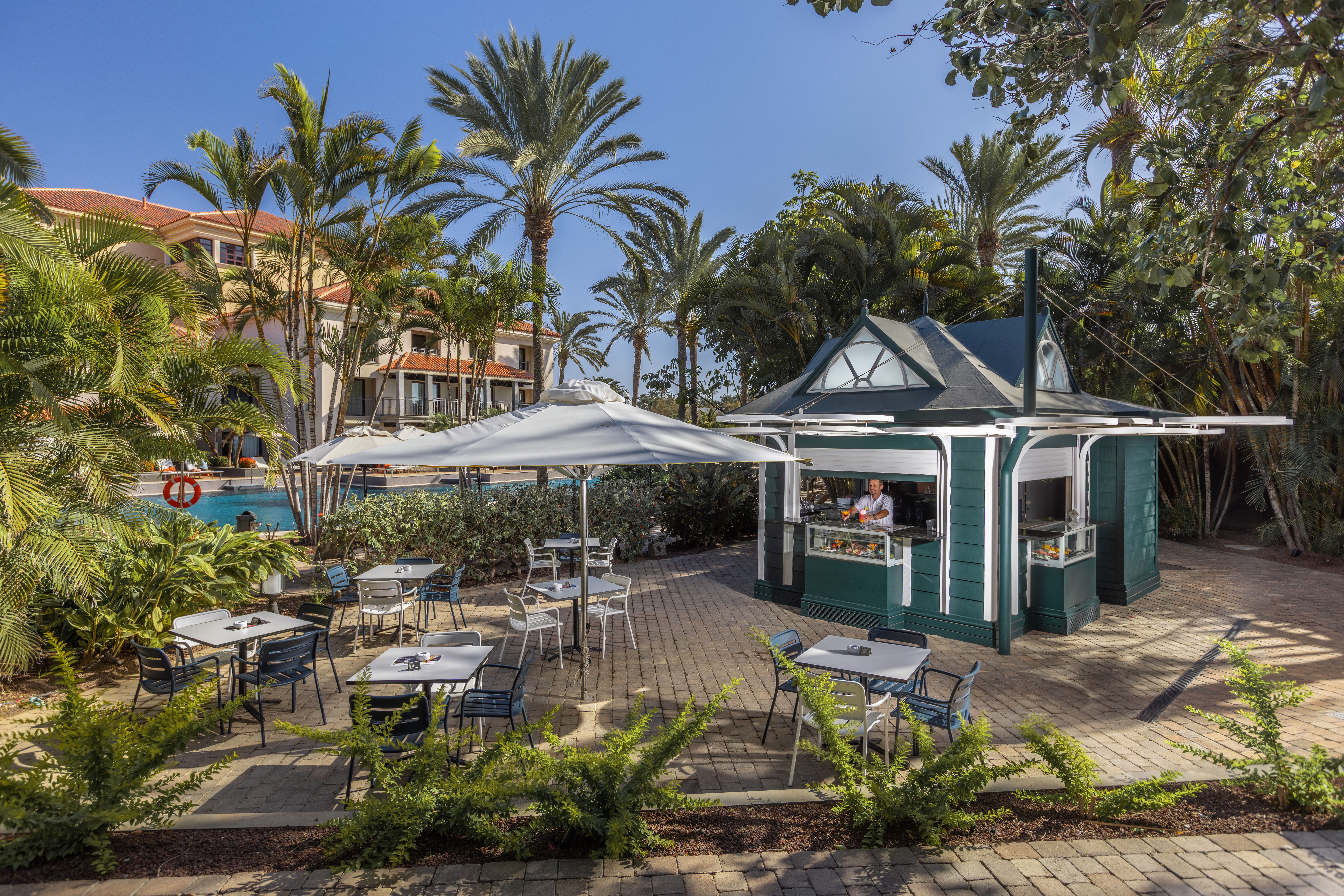 zona bar piscina hotel lopesan costa meloneras ladon