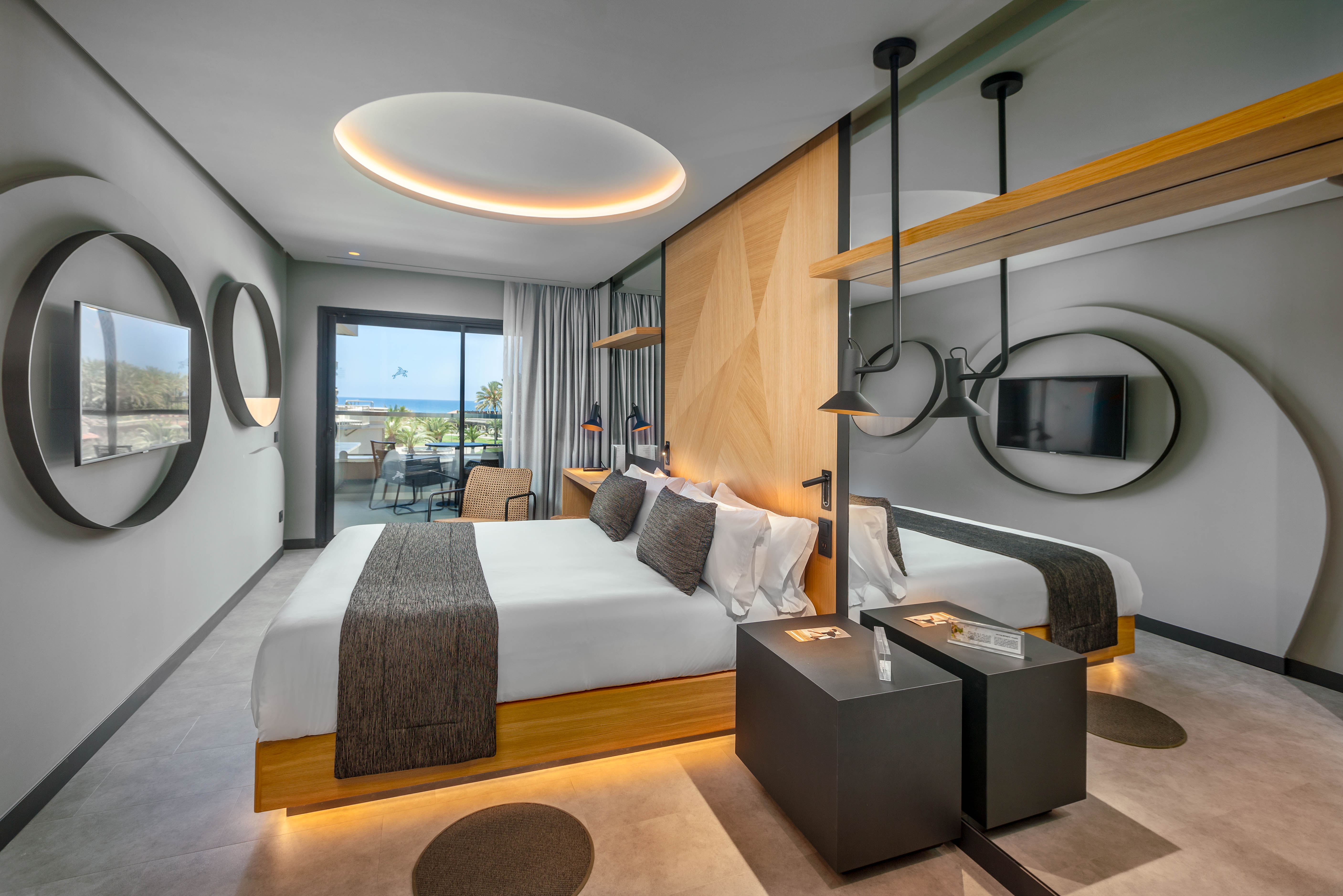 bett doppelzimmer deluxe blick hotel faro lopesan collection