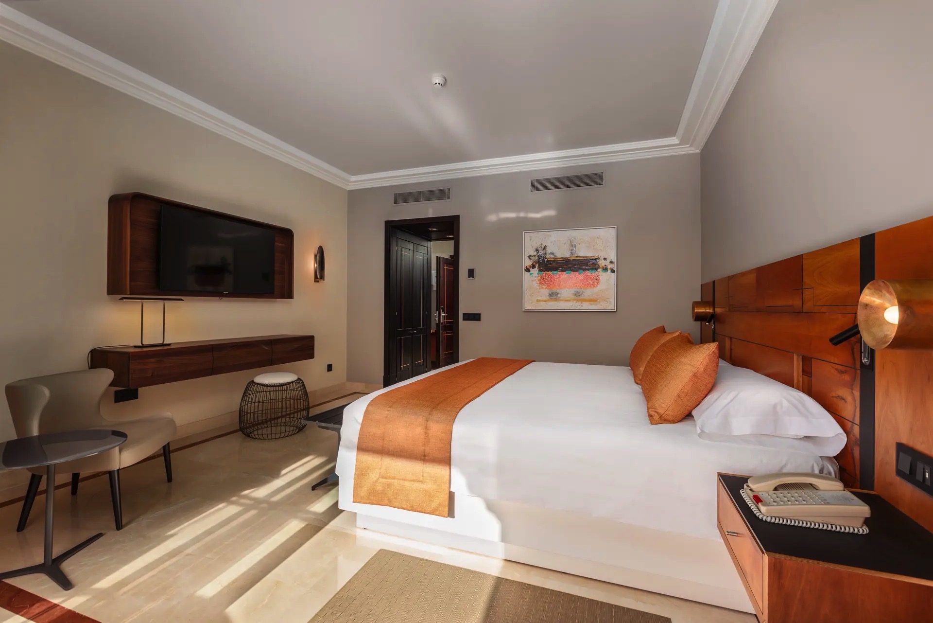 cama habitación supreme pool view lopesan costa meloneras resort spa