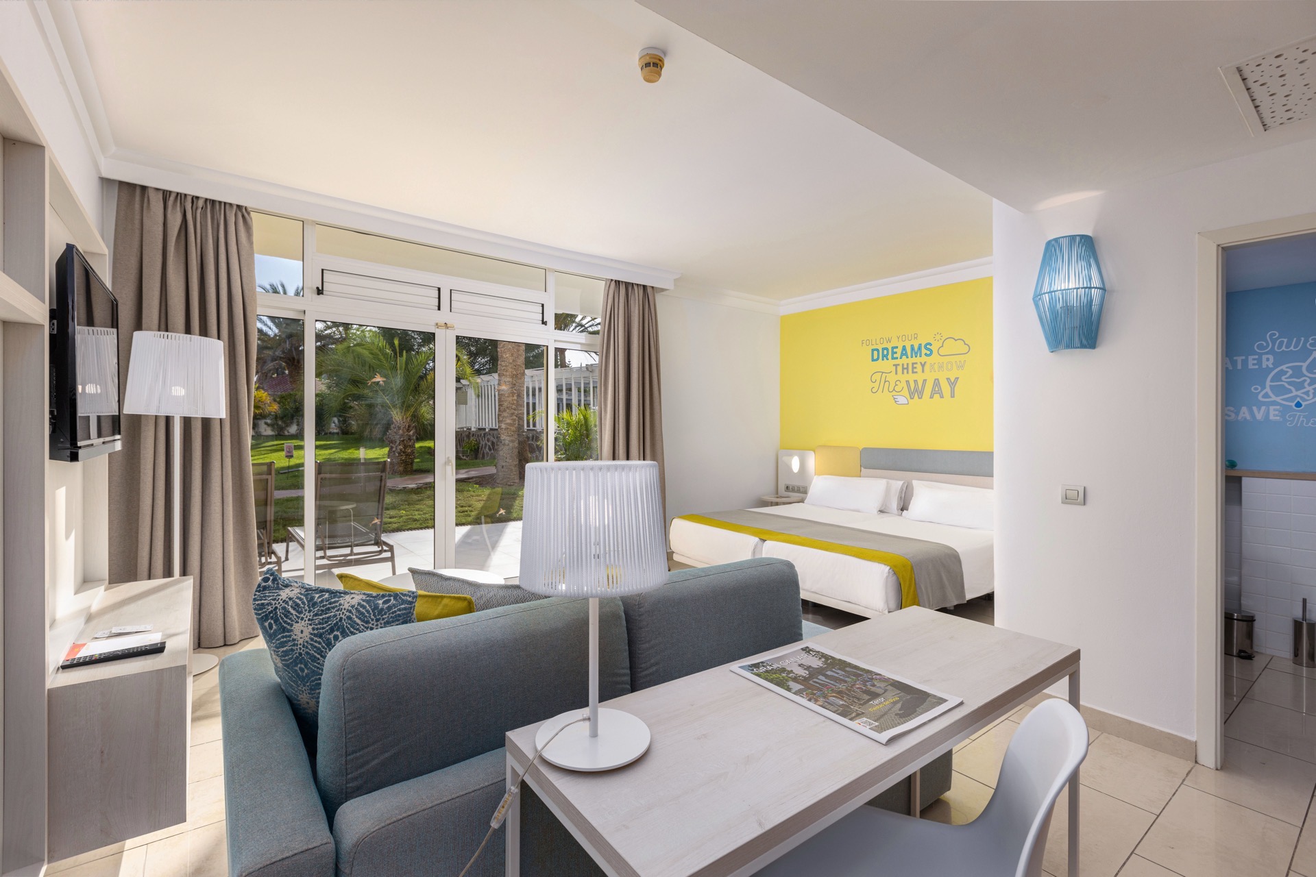 bed double garden room hotel abora catarina hotel