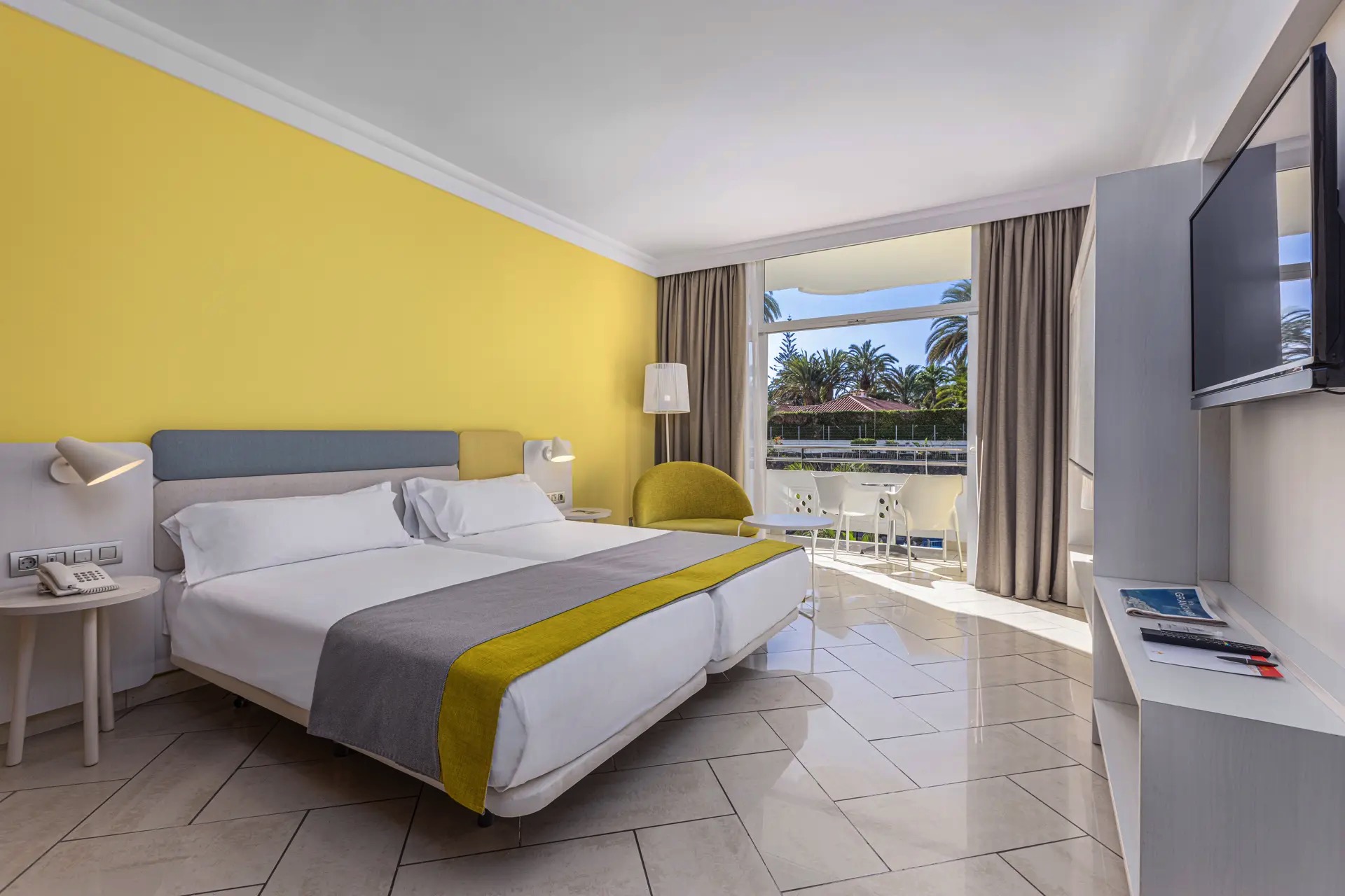 cama habitación double standard adaptada hotel abora catarina