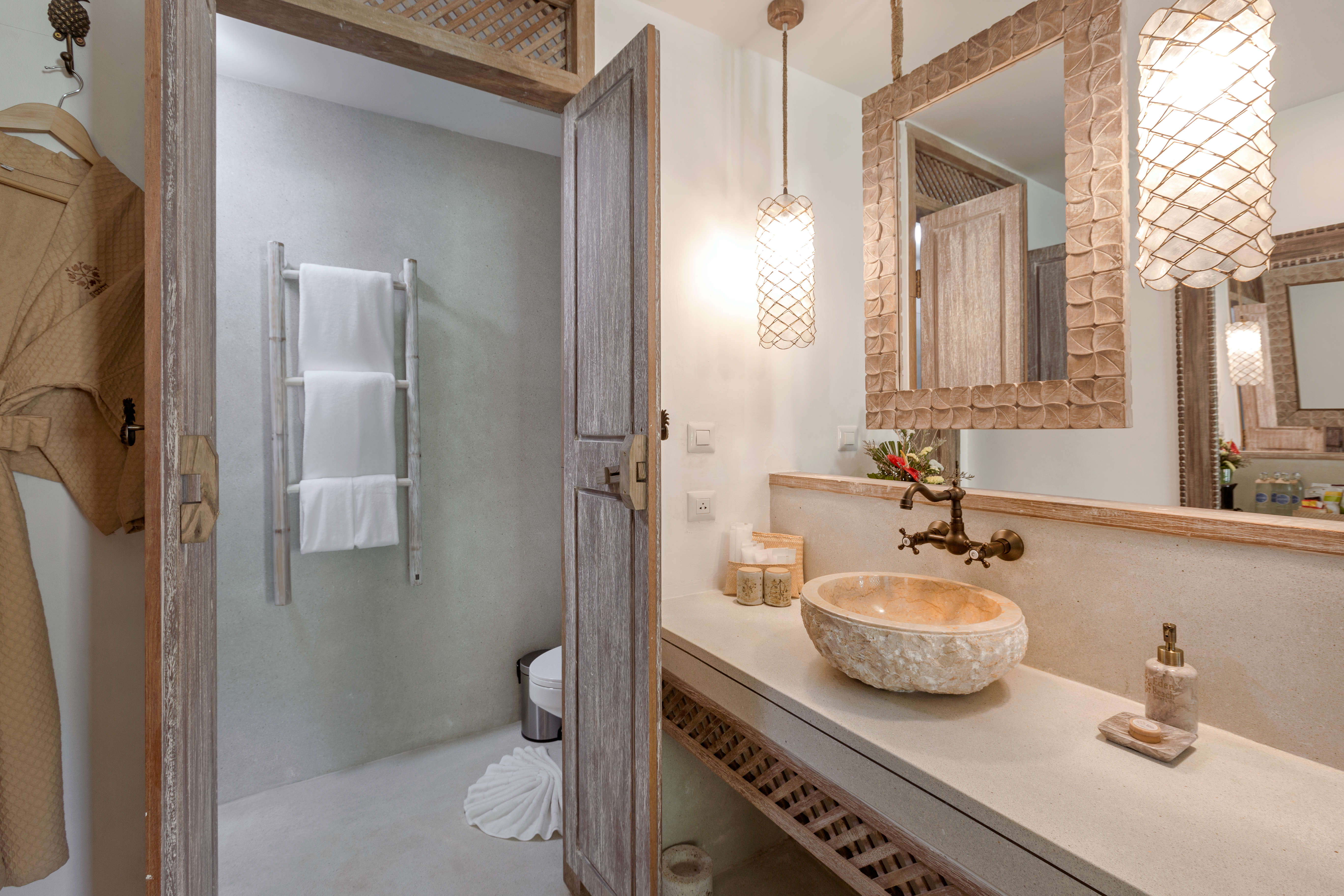 fotos baño habitaciones hotel eden beach lopesan collection garden pool