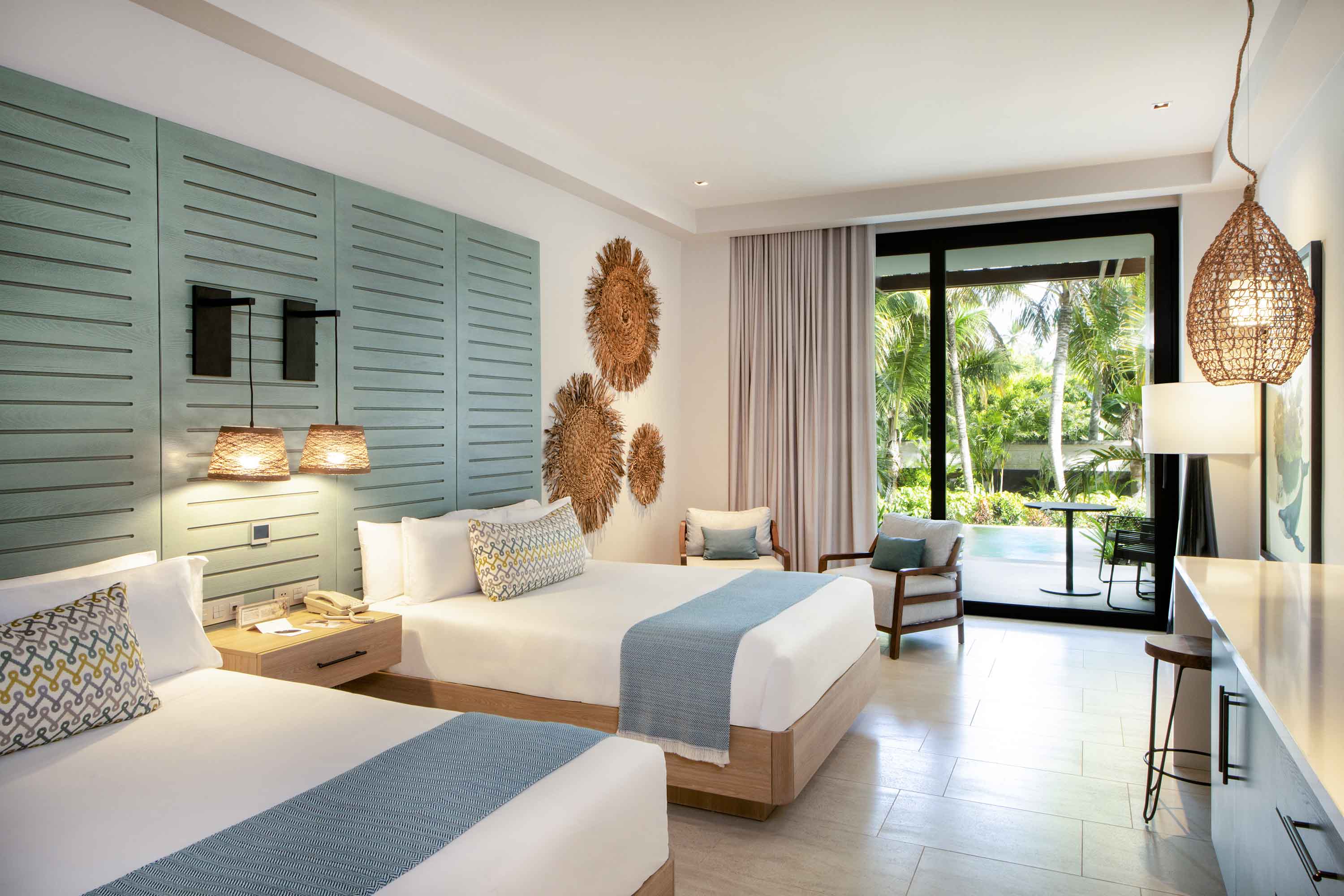 bed adults queen swim up junior suite lopesan costa bavaro resort, spa & casino