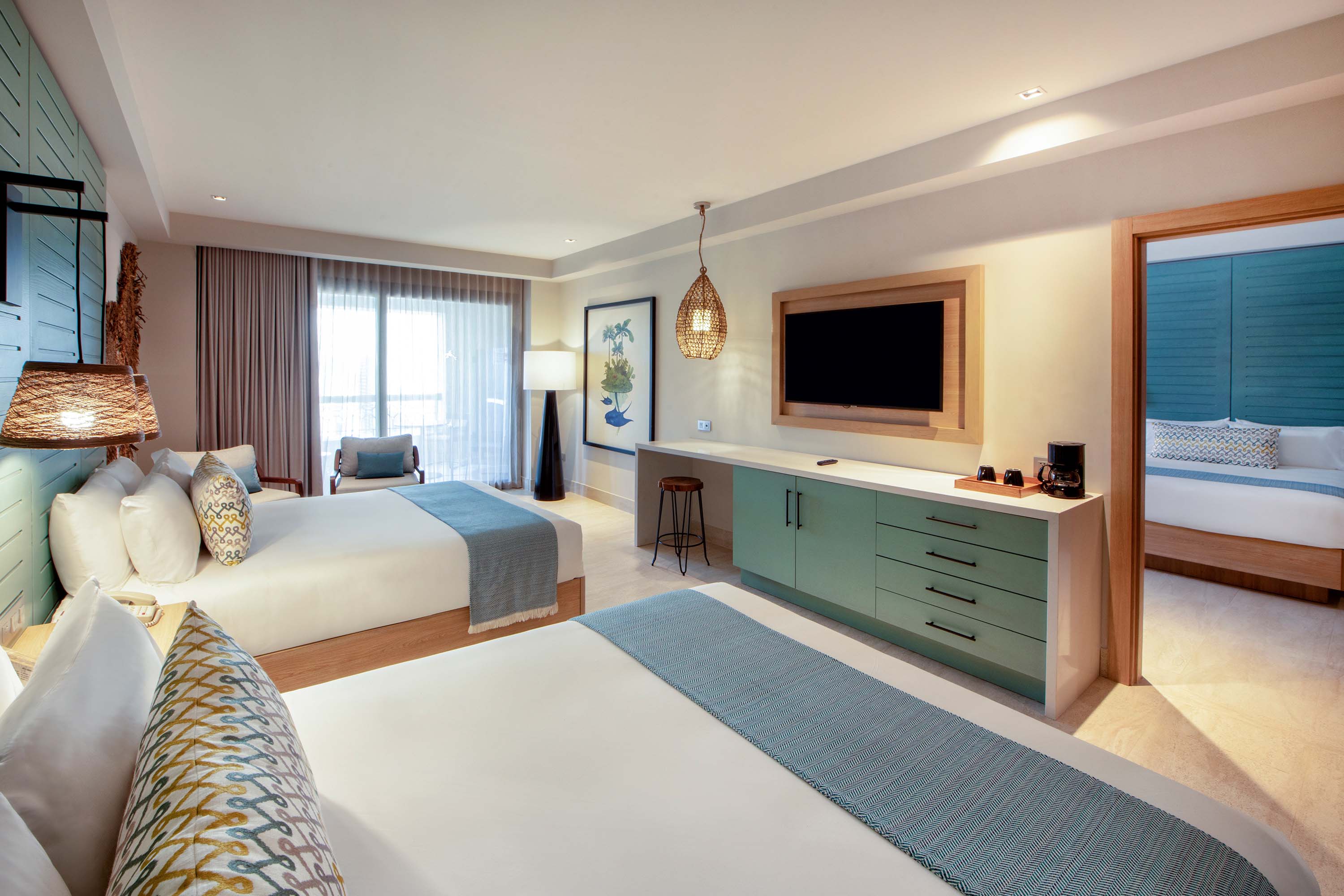 cama resort suite tropical two bedroom lopesan costa bavaro resort, spa & casino