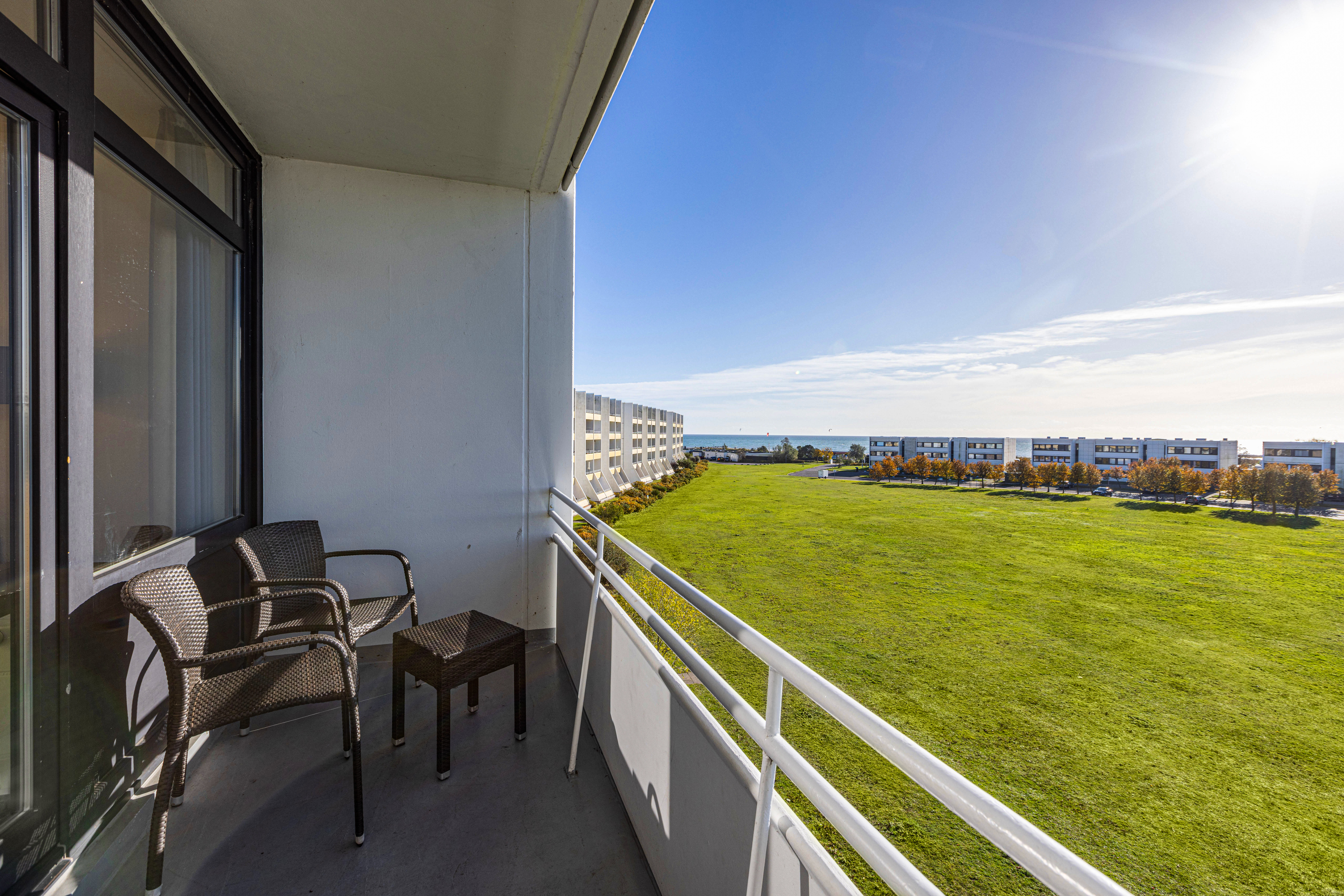 terrace photos yachthafen two-bedroom apartment hotel ifa fehmarn