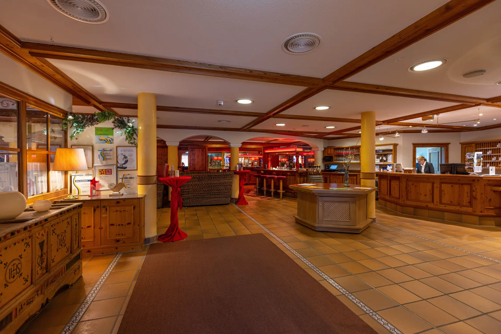 Photos of the reception IFA Alpenrose Hotel