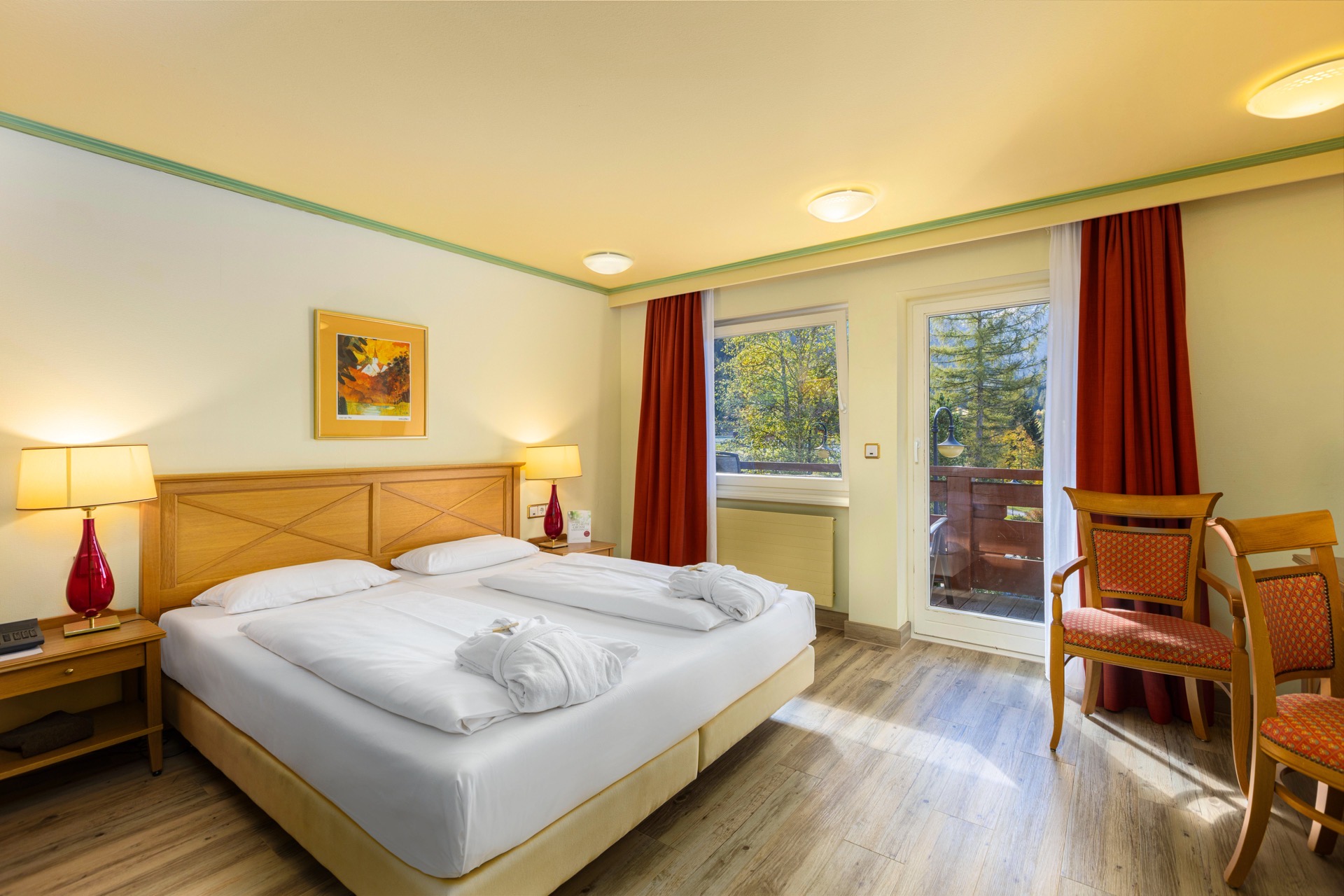 bett doppelzimmer komfort mit talblick hotel ifa alpenhof wildental