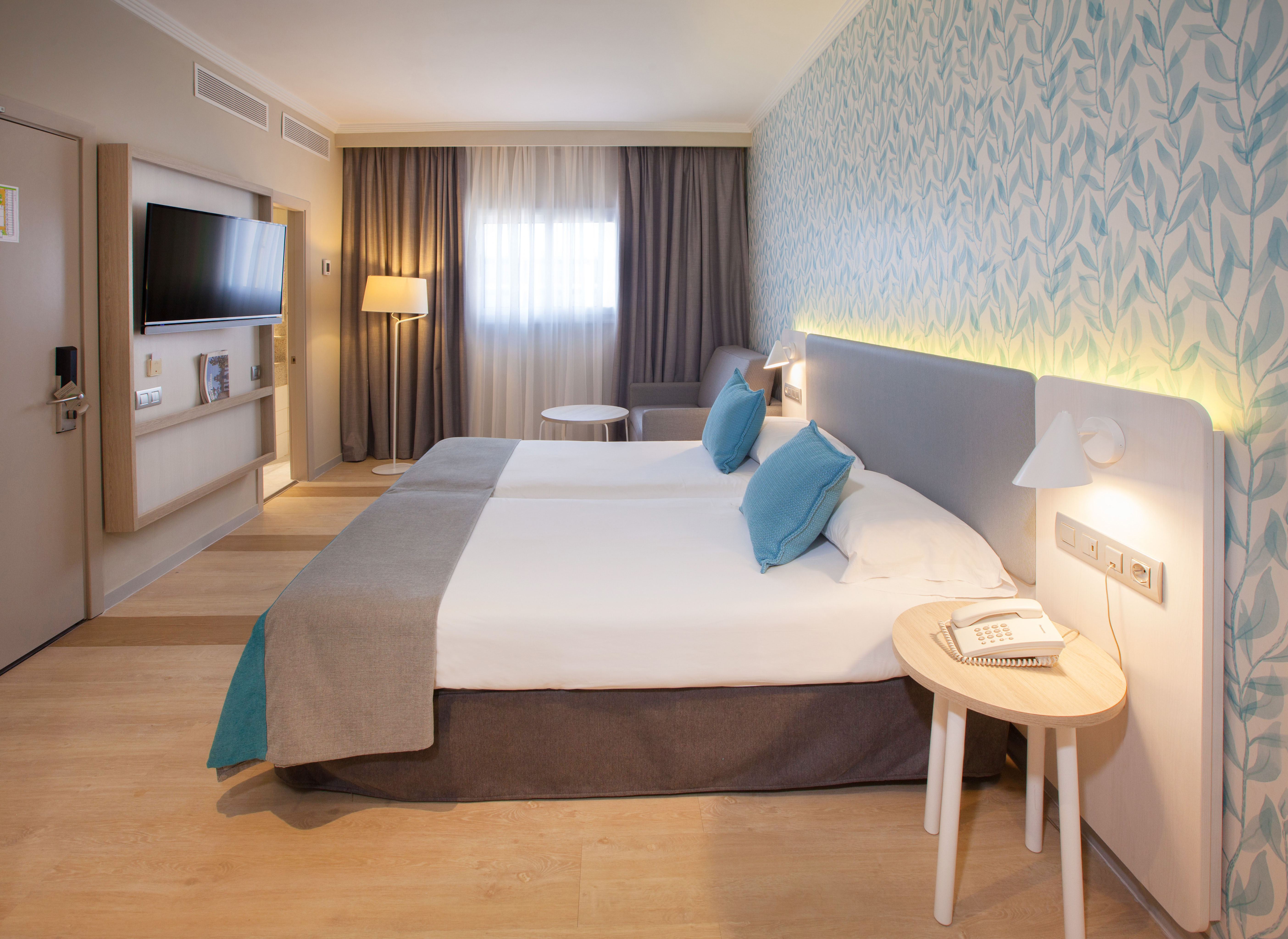 bett doppelzimmer standard economy hotel abora continental
