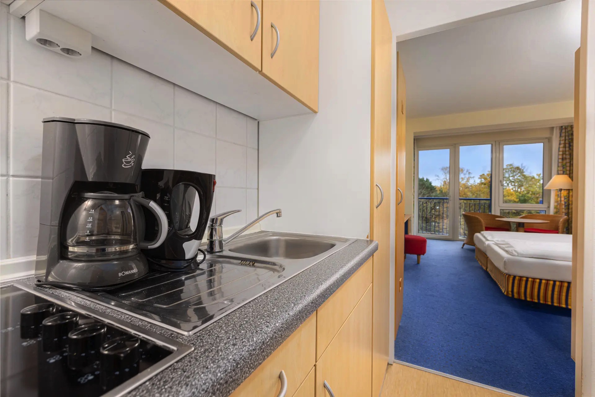 cocina apartamento 1 dormitorio hotel ifa rügen