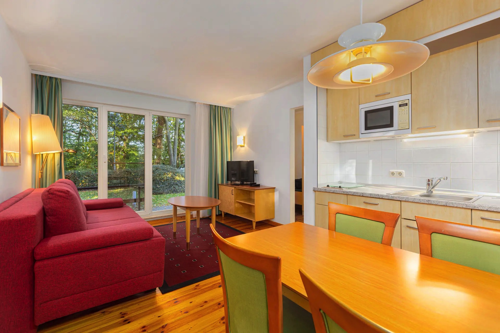 salón cocinca bungalow hotel ifa graal-müritz