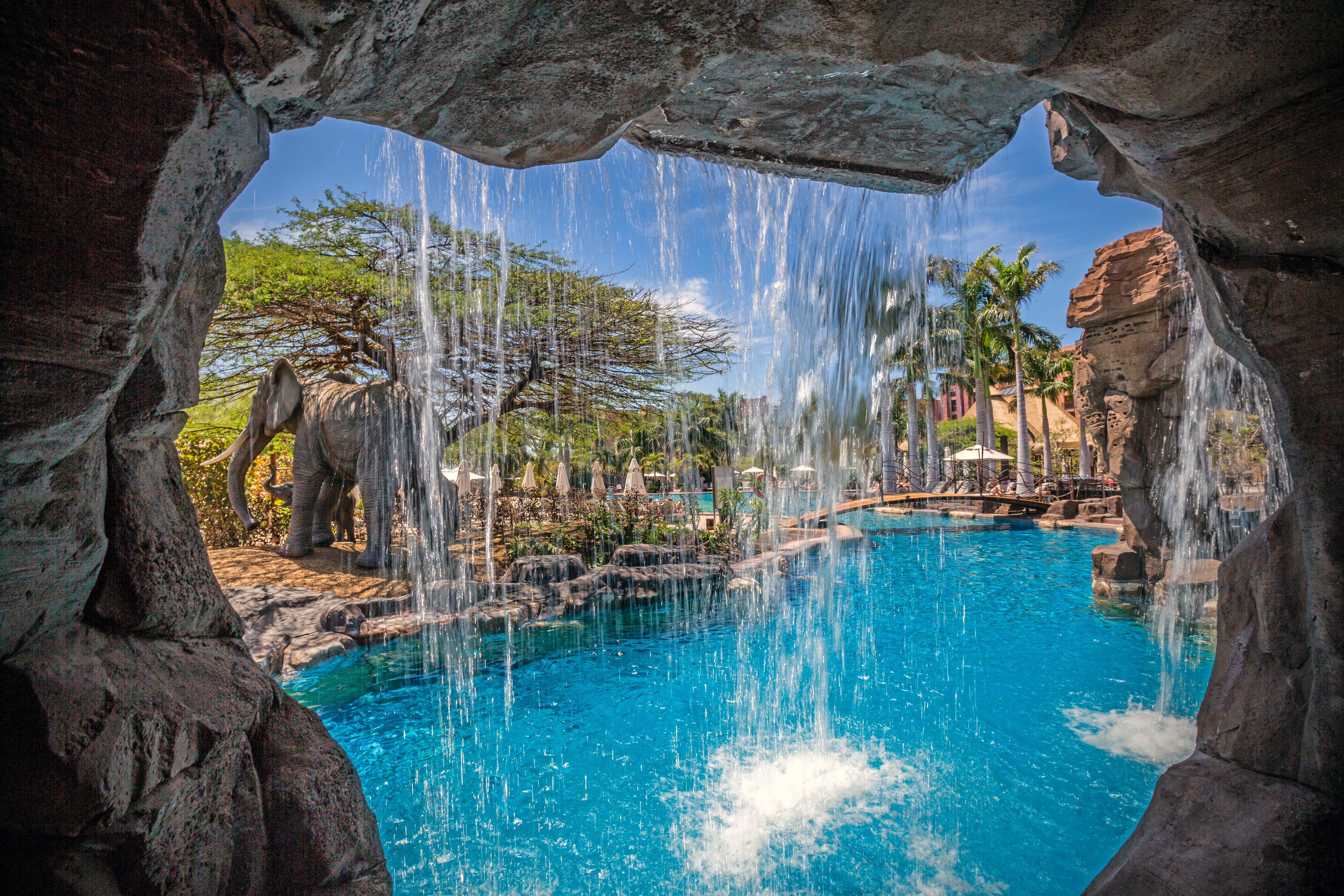 hotel baobab photos ruins and waterfall pool