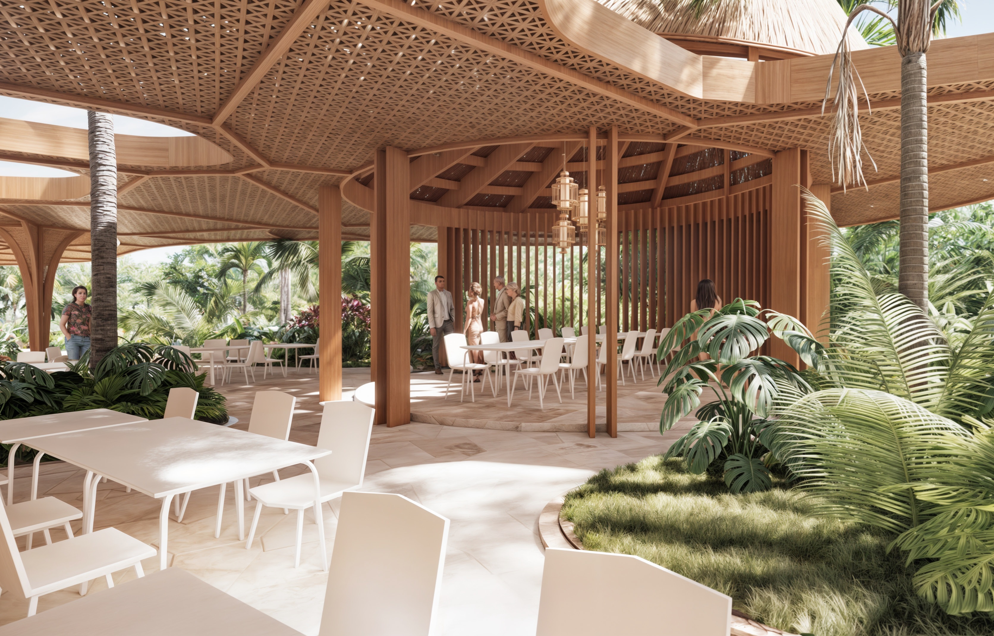 Lopesan Splash Cove Vela Beach Club Innen natürliche Terrasse