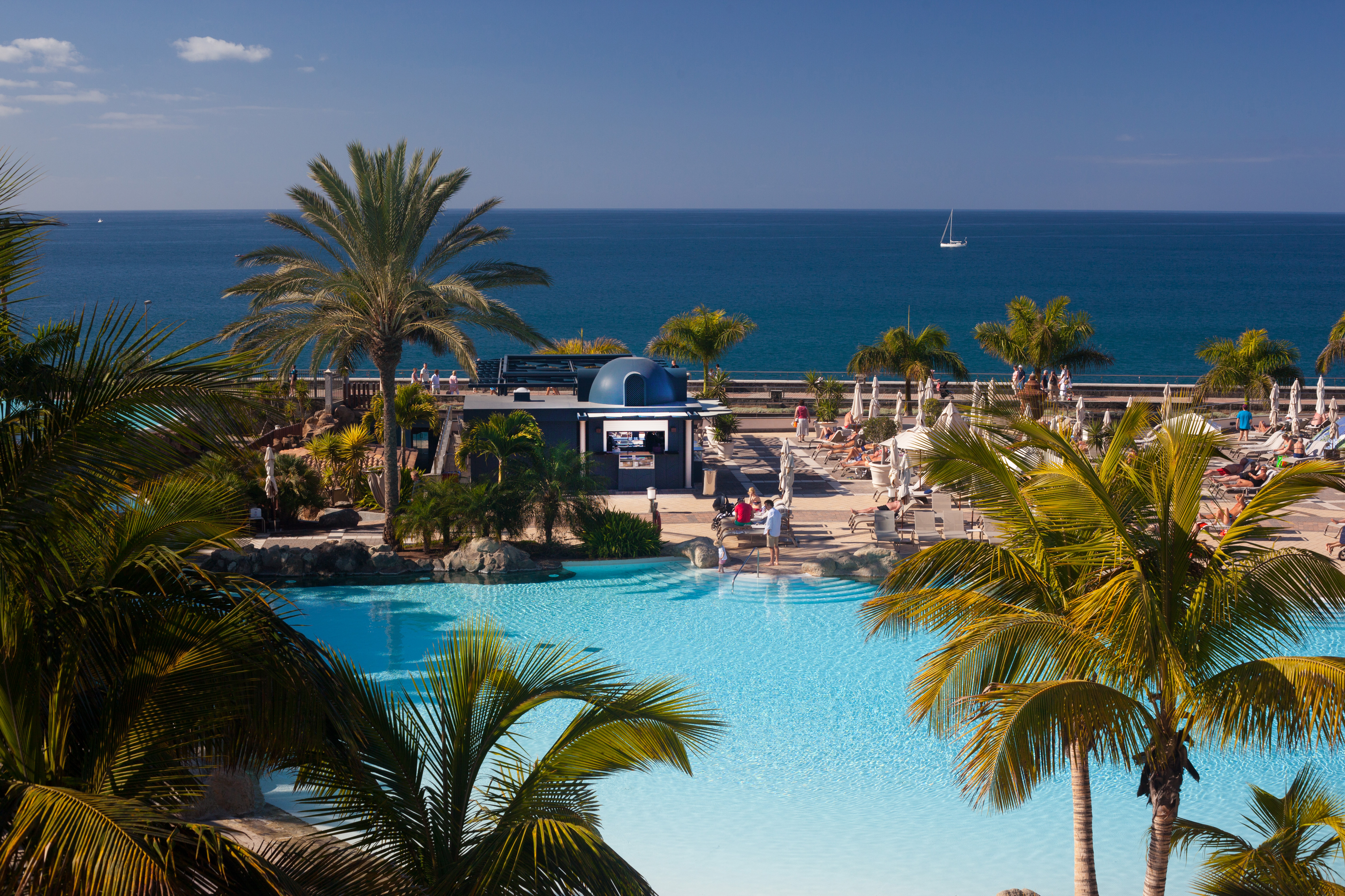 swimming pool rooftop bar lopesan villa del conde resort & thalasso