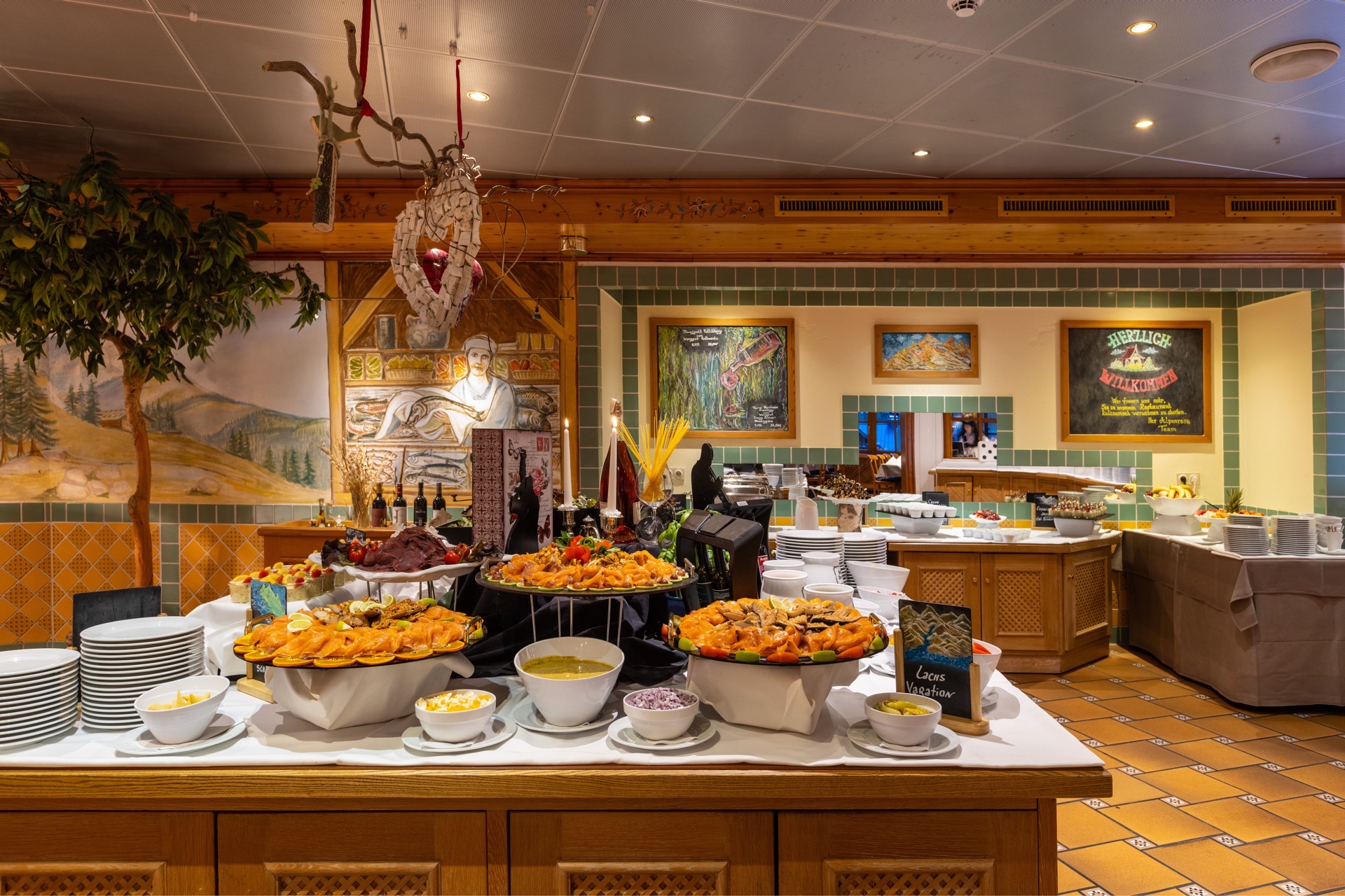 buffet restaurante ifa alpenrose hotel