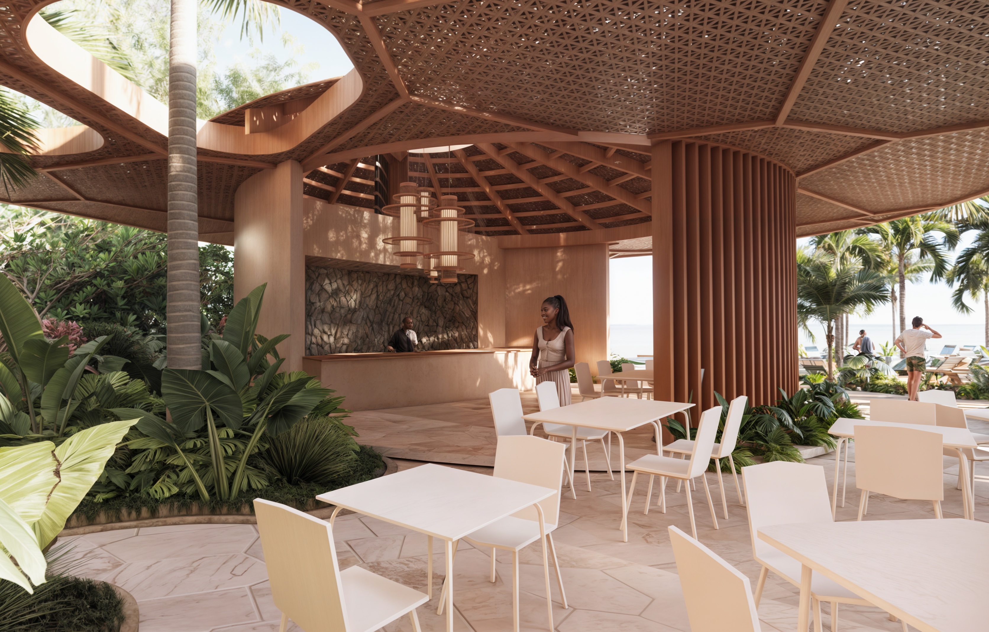 Beach Club leisure Lopesan Caoba Lagoon Resort, Spa & Casino