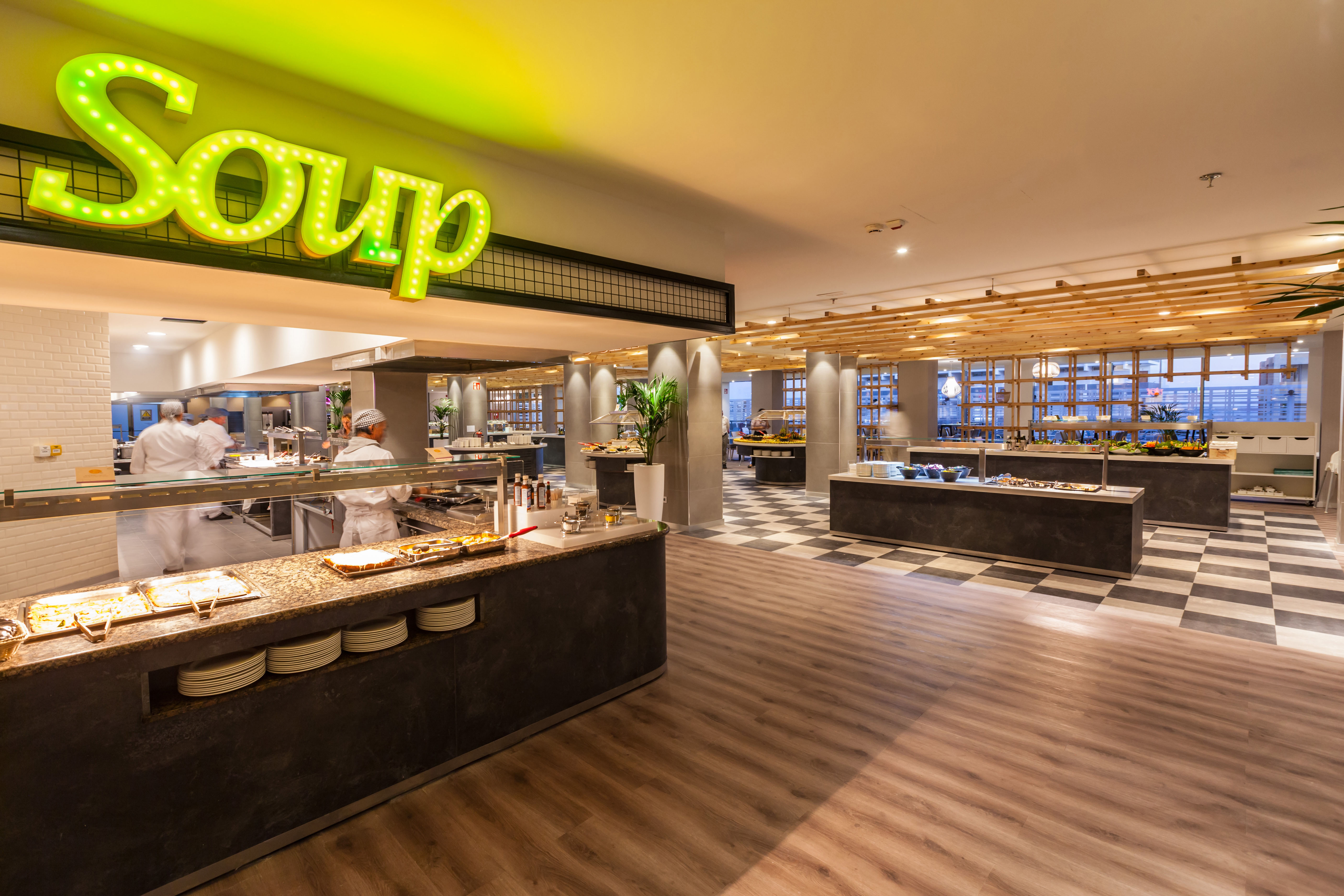 buffet interior abora interclub atlantic by lopesan hotels
