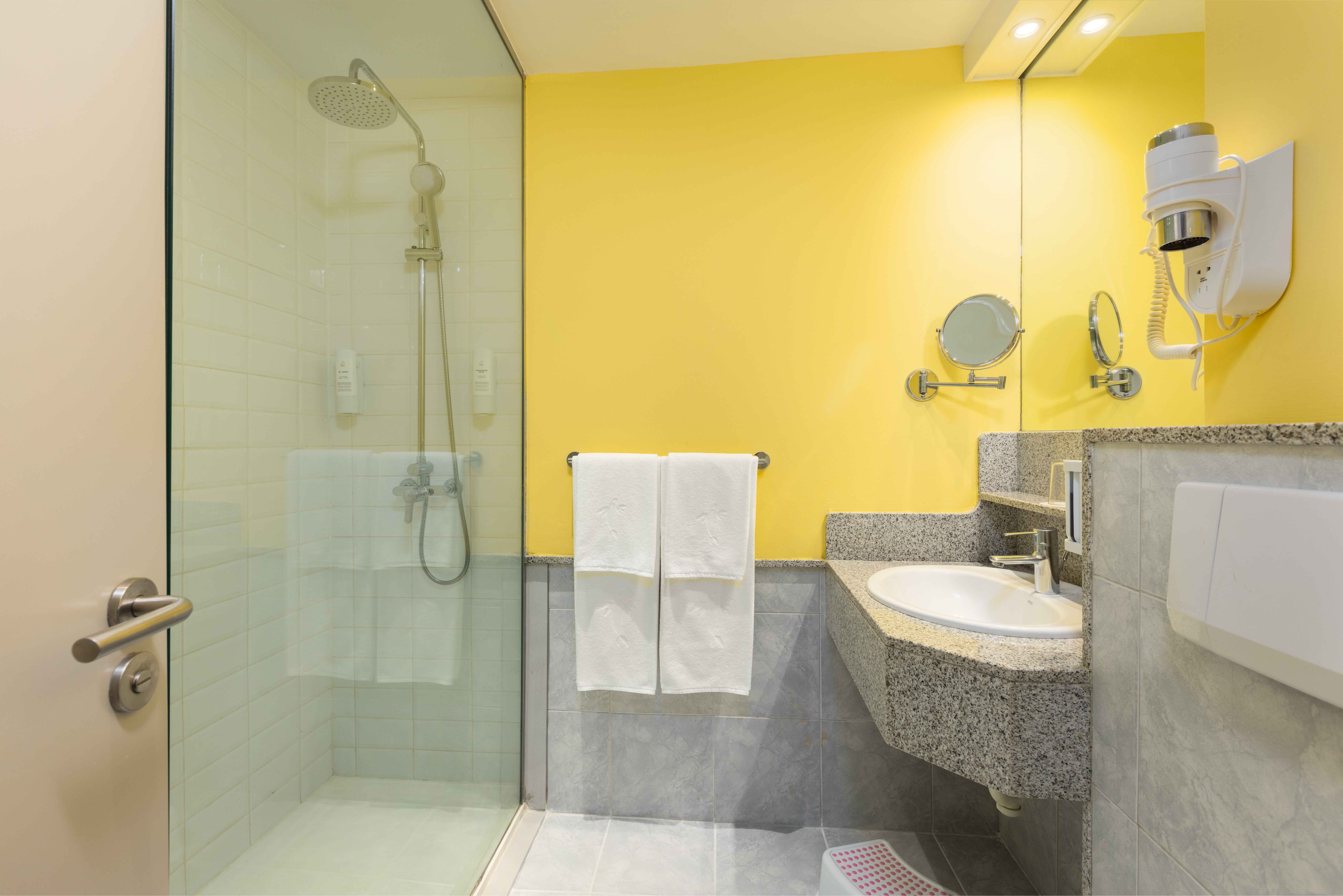 bathroom abora continental double family room