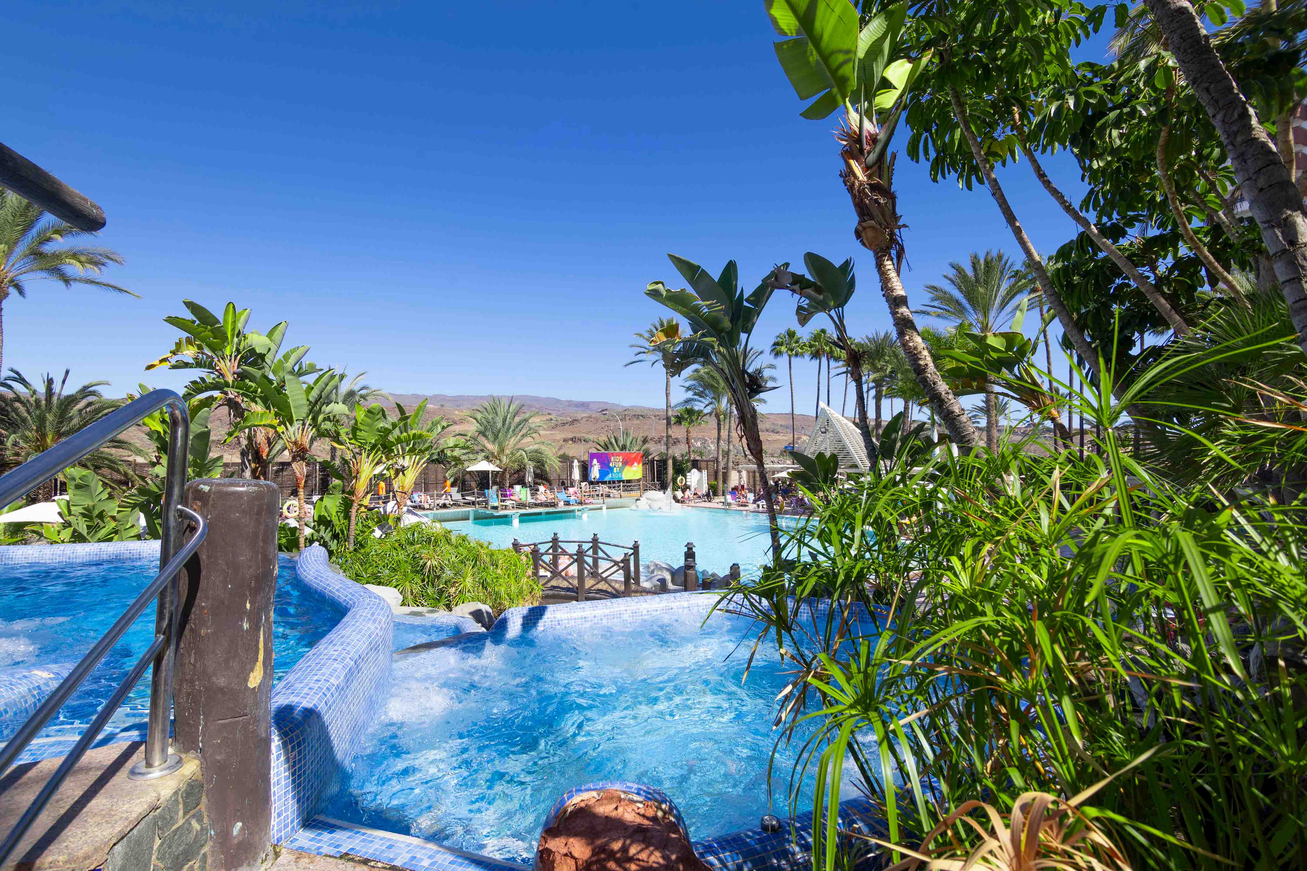 jacuzzi area pools abora continental by lopesan hotels