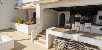 	View of the terrace of the Double Deluxe Superior bungalow at IFA Villas Altamarena	