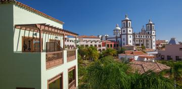 Vue panoramique depuis les chambres doubles standard vue sur l'hôtel Lopesan Villa del Conde Resort & Thalasso