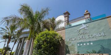 	Entrance to the hotel Lopesan Villa del Conde Resort & Thalasso 	