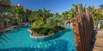 	River swimming pool at the hotel Lopesan Baobab Resort	