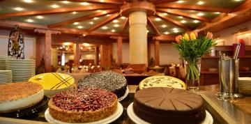 	Desserts in the buffet at the IFA Alpenhof Wildental Hotel 	