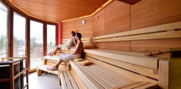 	Sauna con vistas en el hotel IFA Alpenhof Wildental	