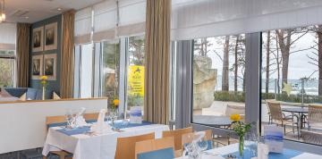 	Tables in the Seestern Restaurant in IFA Rügen Hotel & Ferienpark	