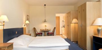	Innenausstattung des 1-Zimmer-Apartments im IFA Rügen Hotel & Ferienpark	