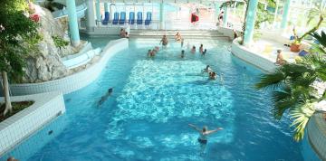 	Huéspedes en la piscina interior del IFA Schöneck Hotel & Ferienpark	