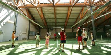 	Indoor tennis court at IFA Schöneck Hotel & Ferienpark	