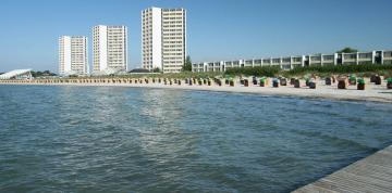	Blick vom Meer auf das IFA Fehmarn Hotel & Ferien-Centrum	