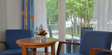 	Views from the IFA Graal-Müritz Hotel, Spa & Tagungen double standard room by the sea	