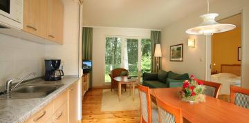 	Living room at the IFA Graal-Müritz Hotel, Spa & Tagungen Standard bungalows	