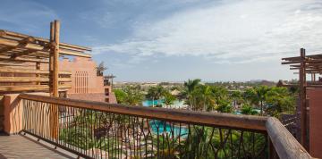 	Views of the Maspalomas Dunes from the terrace of the Lopesan Baobab Resort Senior Suites	
