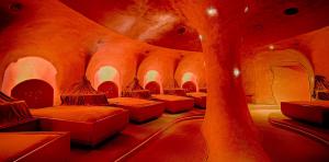 camas de agua en sala zodiac relax Corallium Spa Costa Meloneras